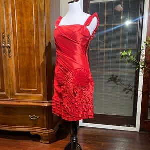 Vintage Adrianna Papell Ruched Cocktail Dress